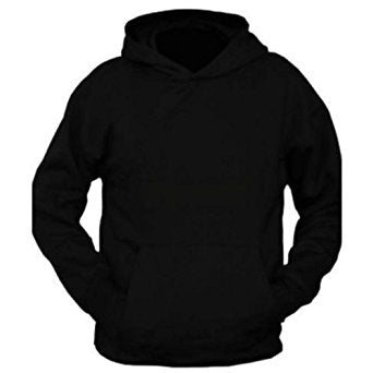 plain black hoodie template